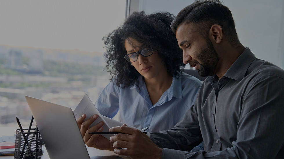 Couple Reviewing Finances
